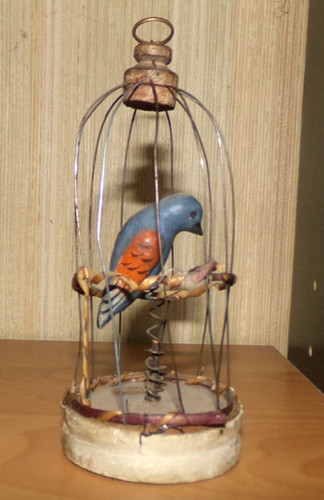 Rare jouet old - cage, à